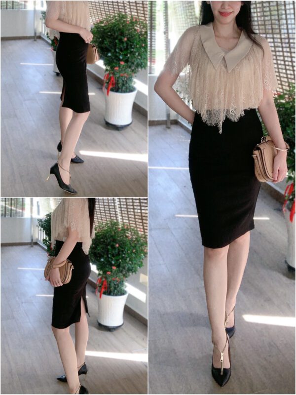 Suede Pencil Skirt  质感包臀裙 - Image 5