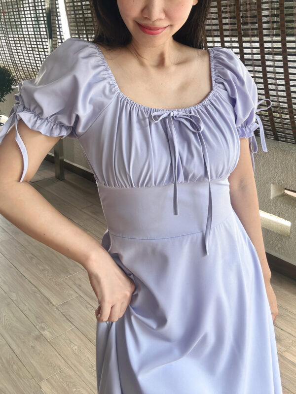 Princess Clavicle Dress 公主范锁骨连裙 - Image 4