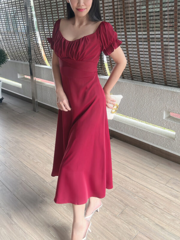 MARIAH French Low Cut Dress 法式低领连裙 - Image 11