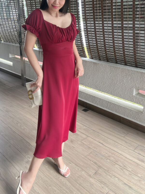 MARIAH French Low Cut Dress 法式低领连裙 - Image 12