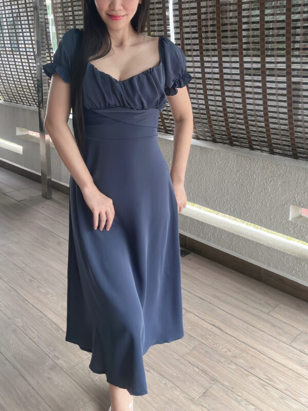 MARIAH French Low Cut Dress 法式低领连裙 - Image 5