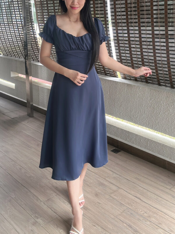 MARIAH French Low Cut Dress 法式低领连裙 - Image 3