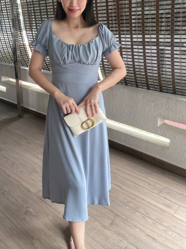 MARIAH French Low Cut Dress 法式低领连裙 - Image 15