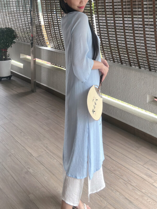 Temperament Chinese Oriental Printing Dress 东方文艺飘逸连裙 - Image 4