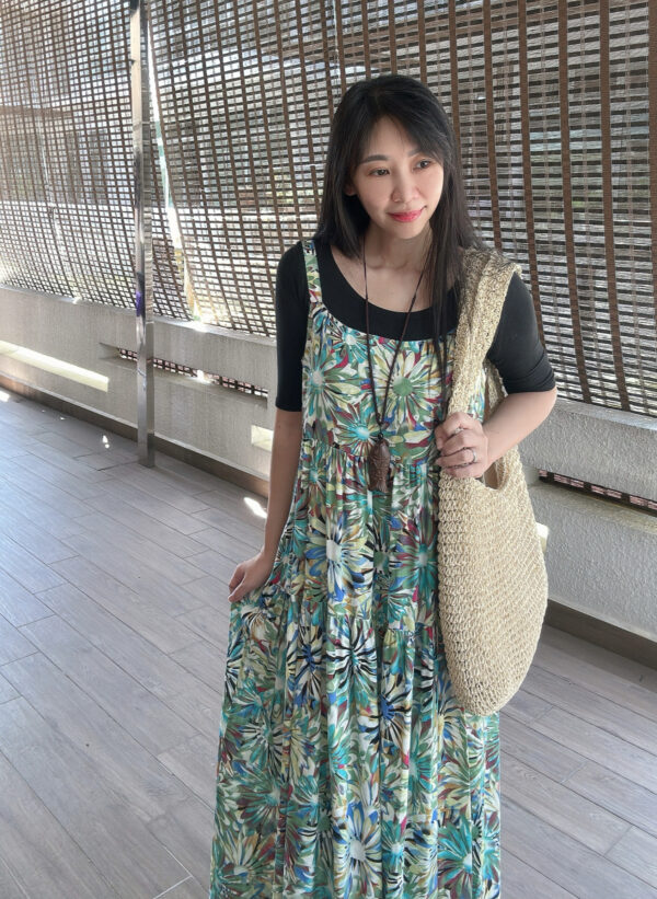 SISSIE Slip Dress (Green-blue) 盛夏光年吊带裙 - Image 4