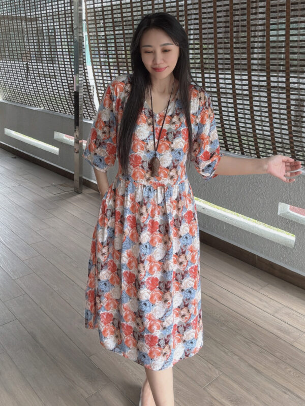 Roses Pockets Lazy Dress 玫瑰田园风口袋懒人裙 - Image 7