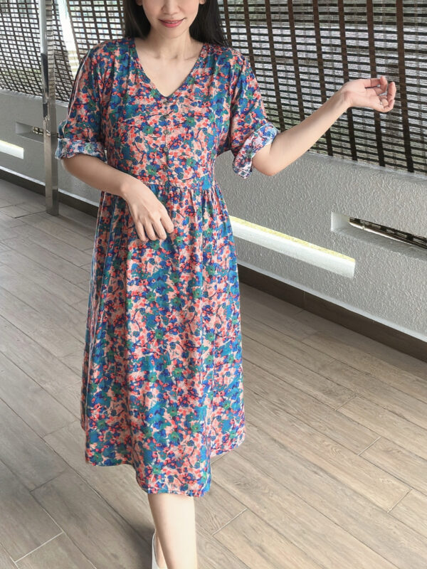 CALLUN Tie Loose Dress 花颜宽松系带懒人裙 - Image 7