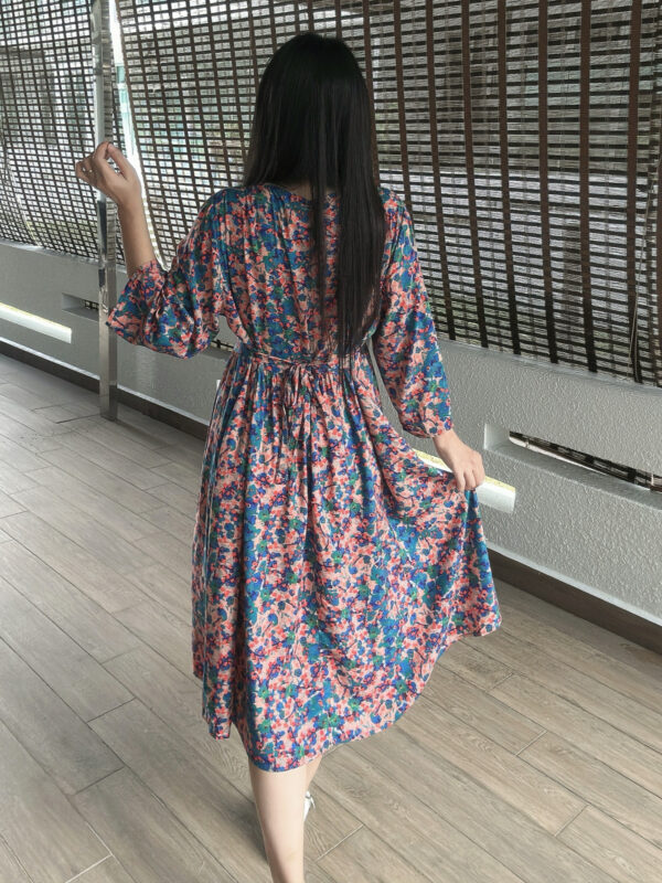 CALLUN Tie Loose Dress 花颜宽松系带懒人裙 - Image 4