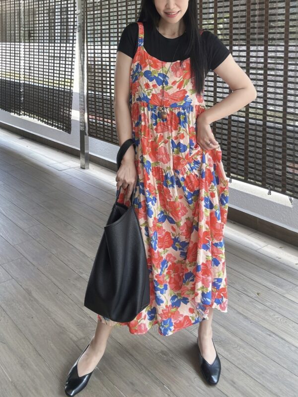 SISSIE Slip Dress(Pink-blue) 点点蓝吊带裙 - Image 5
