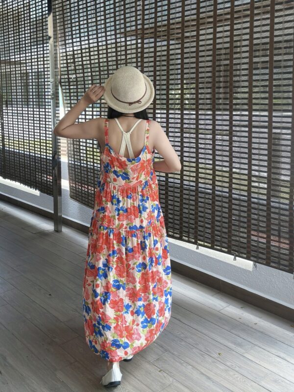 SISSIE Slip Dress(Pink-blue) 点点蓝吊带裙 - Image 2