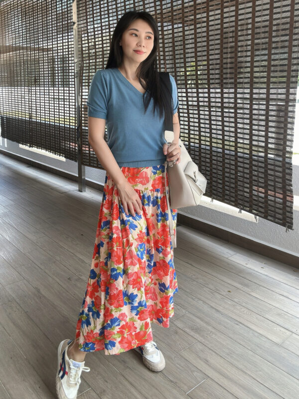 SISSIE Slip Dress(Pink-blue) 点点蓝吊带裙 - Image 7