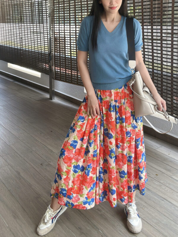 SISSIE Slip Dress(Pink-blue) 点点蓝吊带裙 - Image 6
