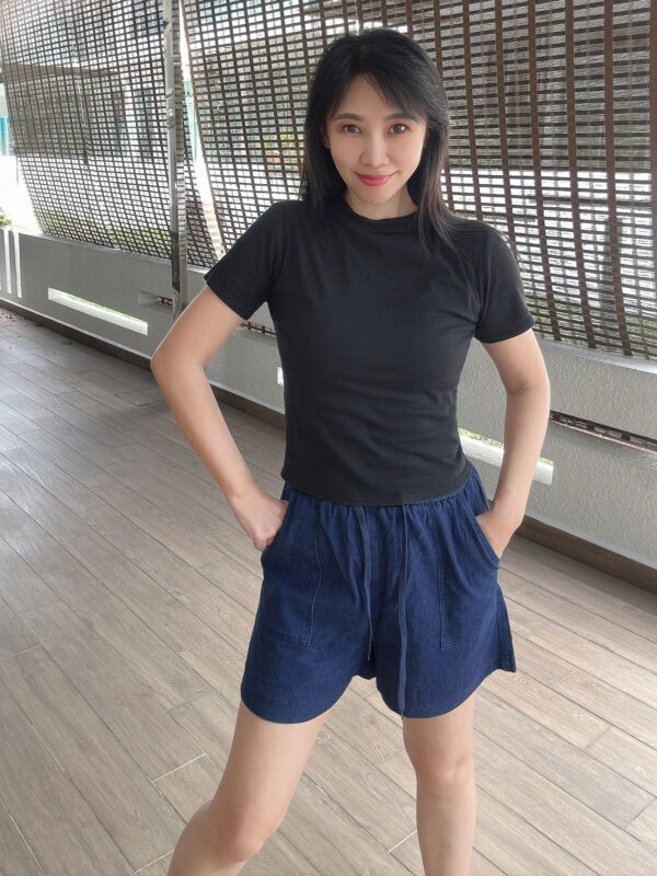 Soft Denim Wide-leg Short Pants 软牛仔四分裤 - Image 2