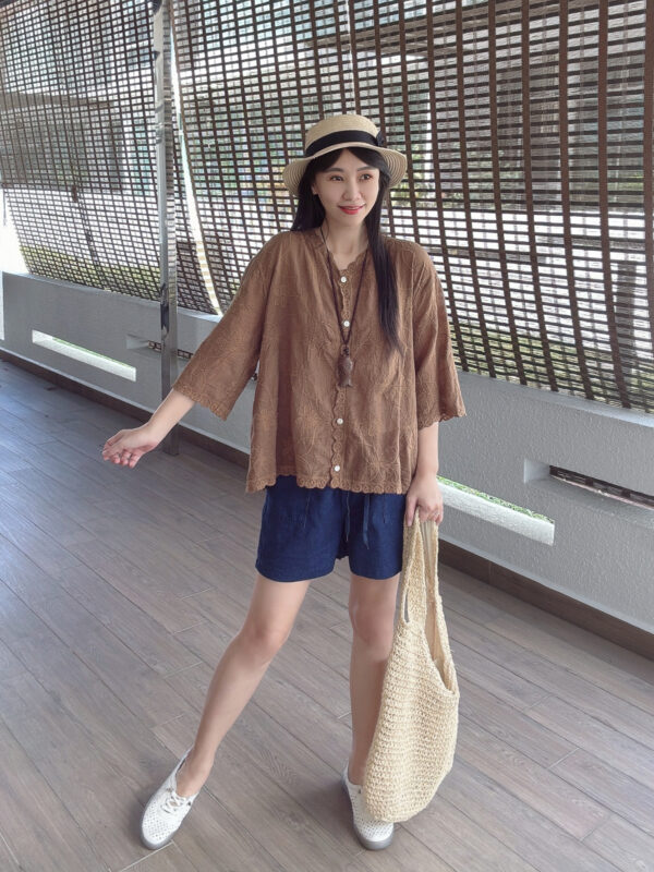 MIRA Ethic Embroidered Two Way Shirt 两穿 民族风刺绣开衫 - Image 5