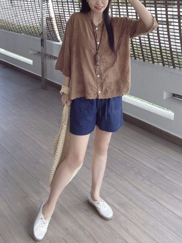 MIRA Ethic Embroidered Two Way Shirt 两穿 民族风刺绣开衫 - Image 4
