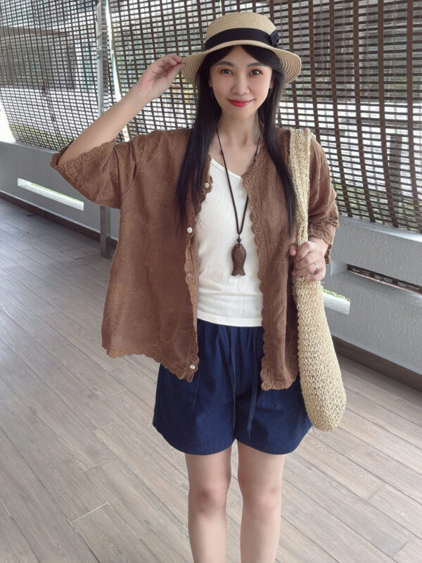 MIRA Ethic Embroidered Two Way Shirt 两穿 民族风刺绣开衫 - Image 3