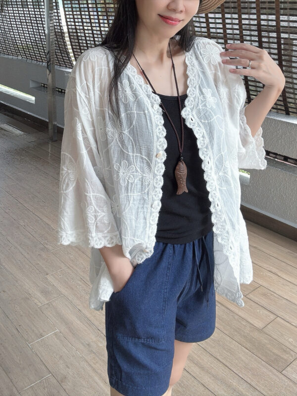 MIRA Ethic Embroidered Two Way Shirt 两穿 民族风刺绣开衫 - Image 13