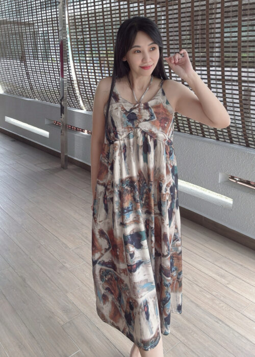 JENNA Tie-dye Sling Dress 扎染吊带裙