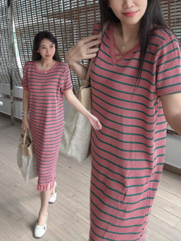 BIANCA Two Way Loose Straight Knit Dress 前后两穿针织宽松直筒裙