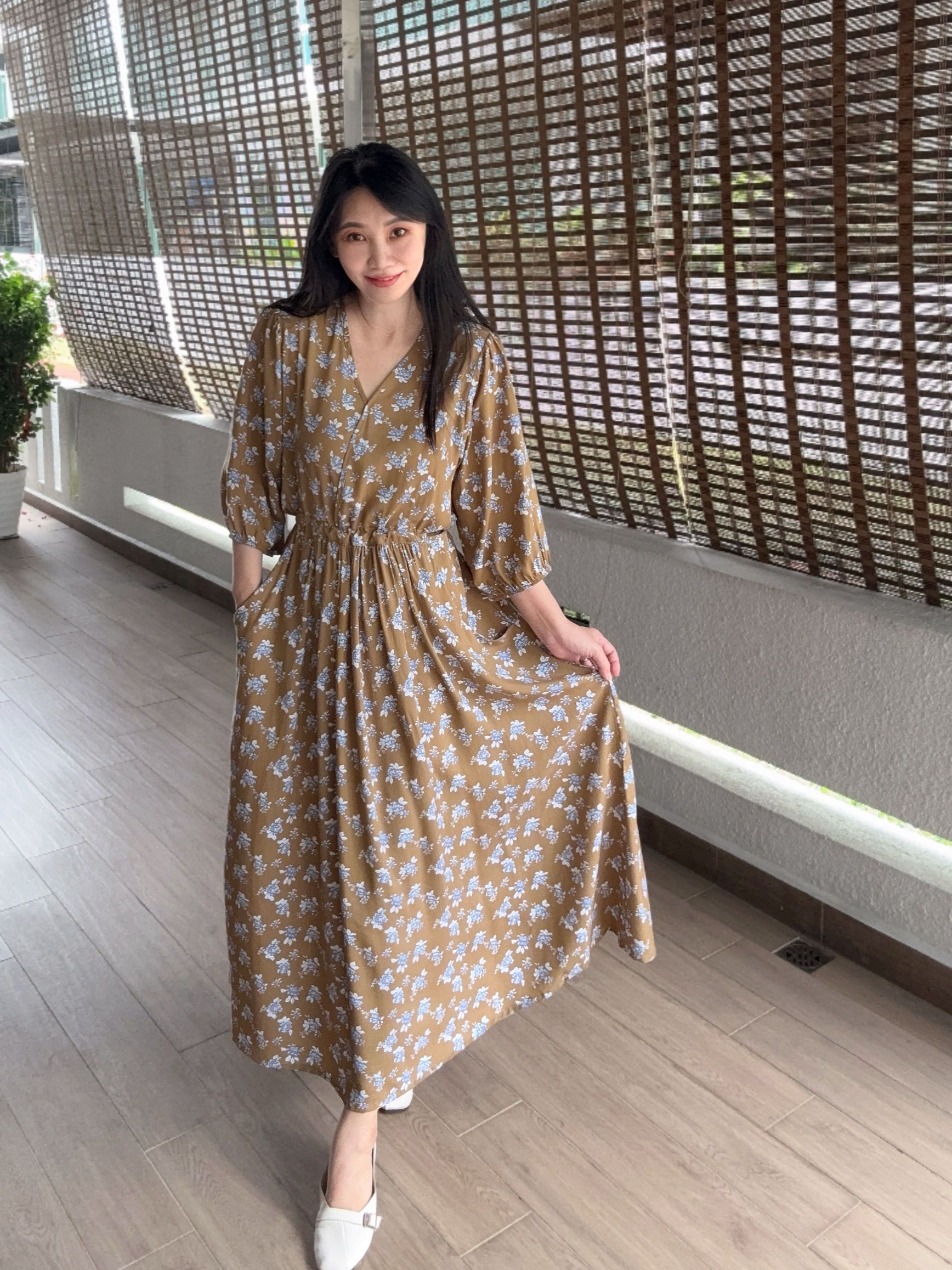 OLILIA Pockets Lazy Dress 口袋慵懒风