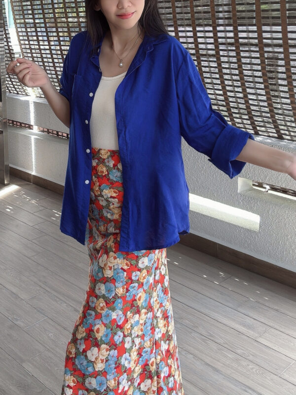 Klein-blue French Shirt 克莱因蓝 法式软衬衫 - Image 4