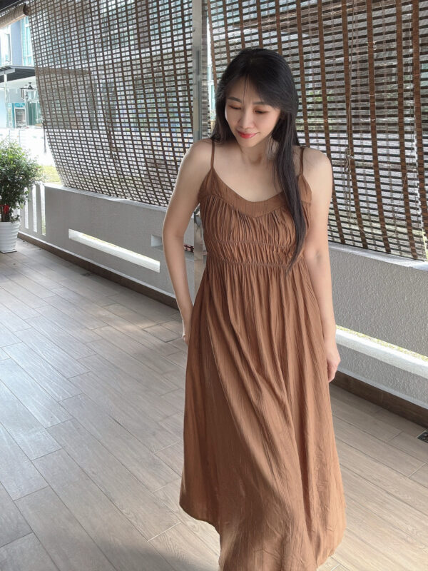 Maillard Style Sling Dress Set 美拉德系 高腰吊带裙套装 - Image 6