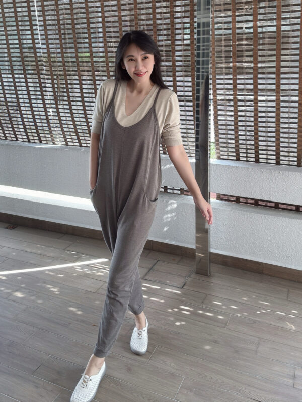 VARLA Pockets Harem Overall - Coffee 口袋哈伦背带裤 咖啡