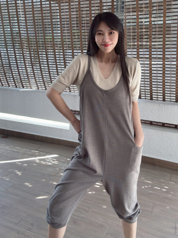 VARLA Pockets Harem Overall - Coffee 口袋哈伦背带裤 咖啡 - Image 7