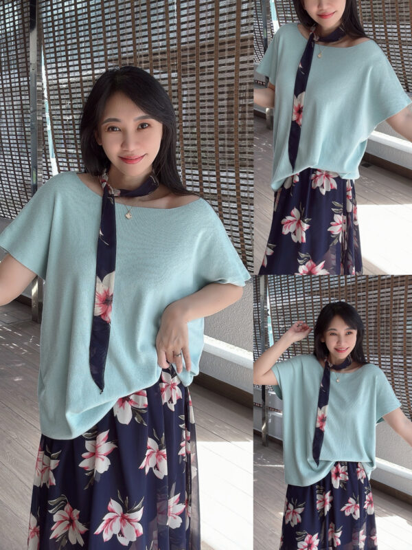 All-purpose style Minimalist Knit Top 极简慵懒风百搭针织上衣 - Image 7