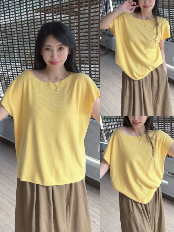All-purpose style Minimalist Knit Top 极简慵懒风百搭针织上衣 - Image 9