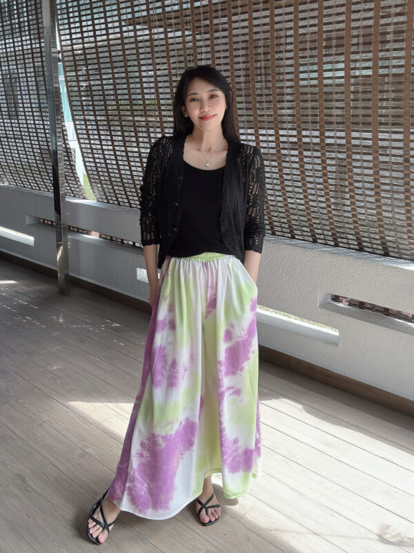 Purple Tie-dye Wide-leg Pant 滤镜紫 晕染直筒阔腿裤 - Image 3