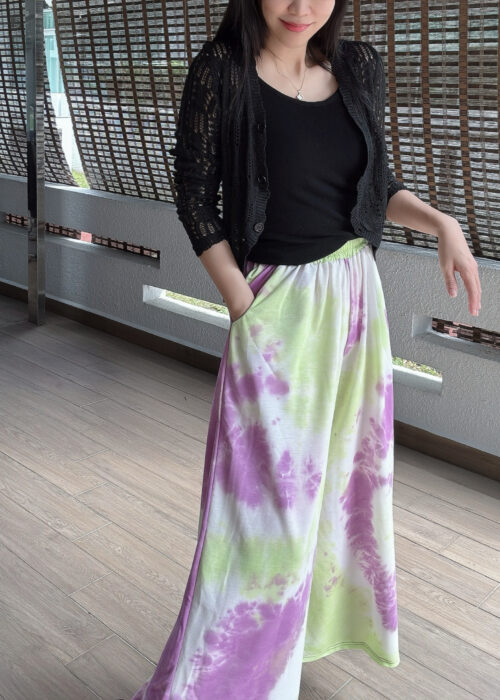 Purple Tie-dye Wide-leg Pant 滤镜紫 晕染直筒阔腿裤