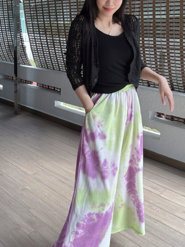 Purple Tie-dye Wide-leg Pant 滤镜紫 晕染直筒阔腿裤