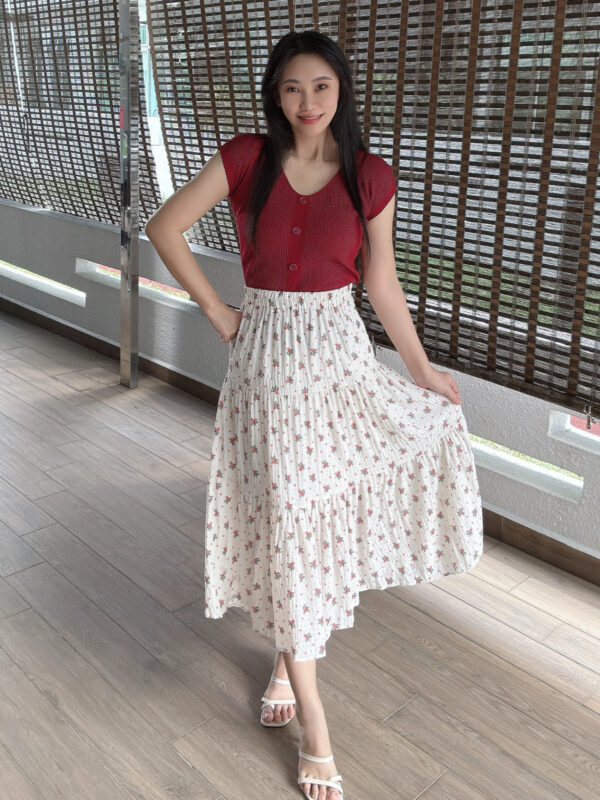 VERNA Floral Skirt 清雅小碎花蛋糕裙 - Image 3