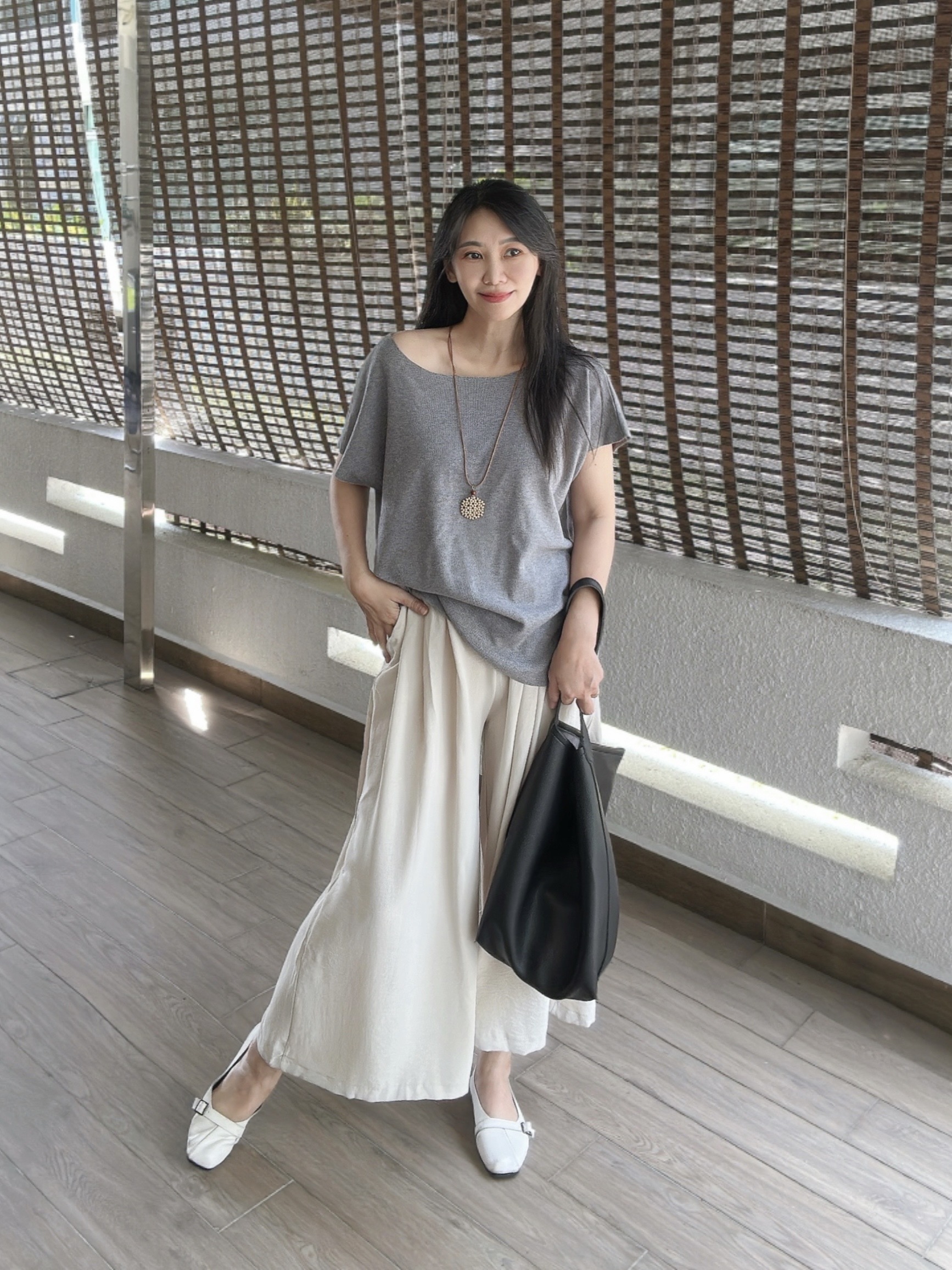 Comfy Wide-leg Pant 慵懒垂坠九分阔腿裤