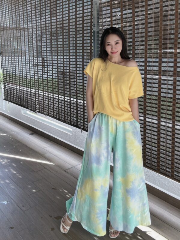 Blue Tie-dye Wide-leg Pant 滤镜蓝 晕染直筒阔腿裤 - Image 6
