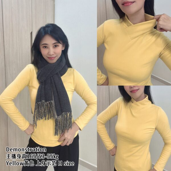 Warm Thermal Base Blouse 发热保暖衣 基础款百搭中领 - Image 3