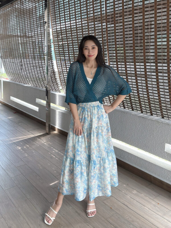 NYSSA Gentle Floral Skirt 温柔蓝碎花半裙 - Image 3