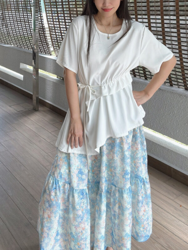 NYSSA Gentle Floral Skirt 温柔蓝碎花半裙 - Image 4