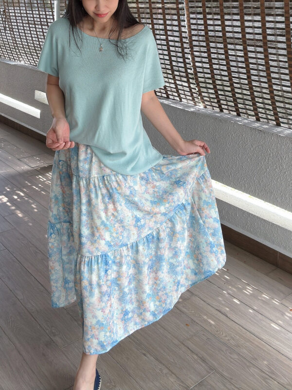 NYSSA Gentle Floral Skirt 温柔蓝碎花半裙 - Image 2