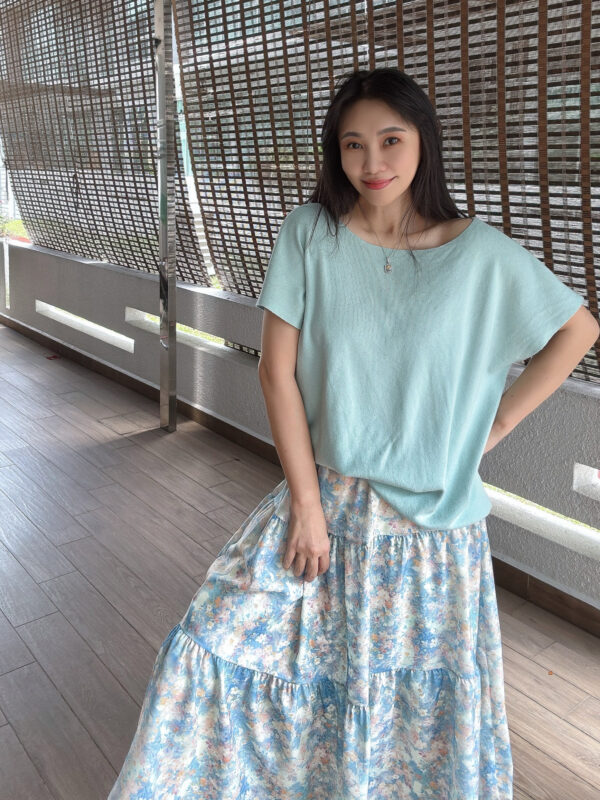 NYSSA Gentle Floral Skirt 温柔蓝碎花半裙 - Image 6