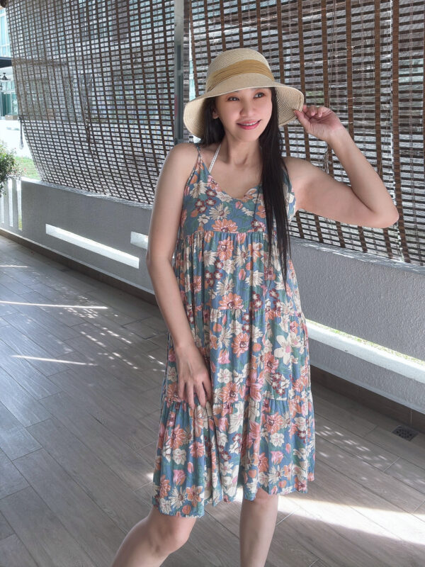 GIANNA Vacation Sling Dress 复古油画花 度假风吊带裙 - Image 10
