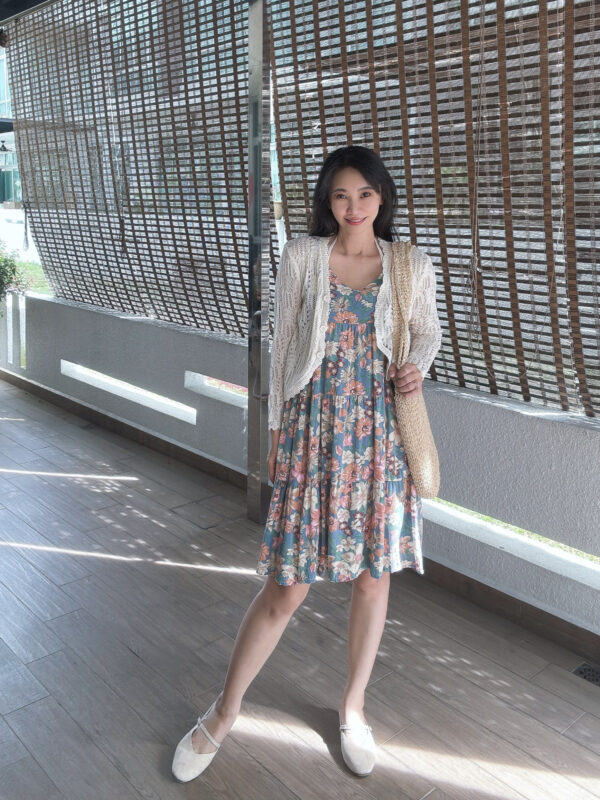 GIANNA Vacation Sling Dress 复古油画花 度假风吊带裙 - Image 9