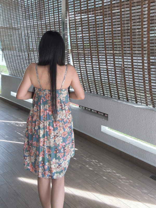 GIANNA Vacation Sling Dress 复古油画花 度假风吊带裙 - Image 5