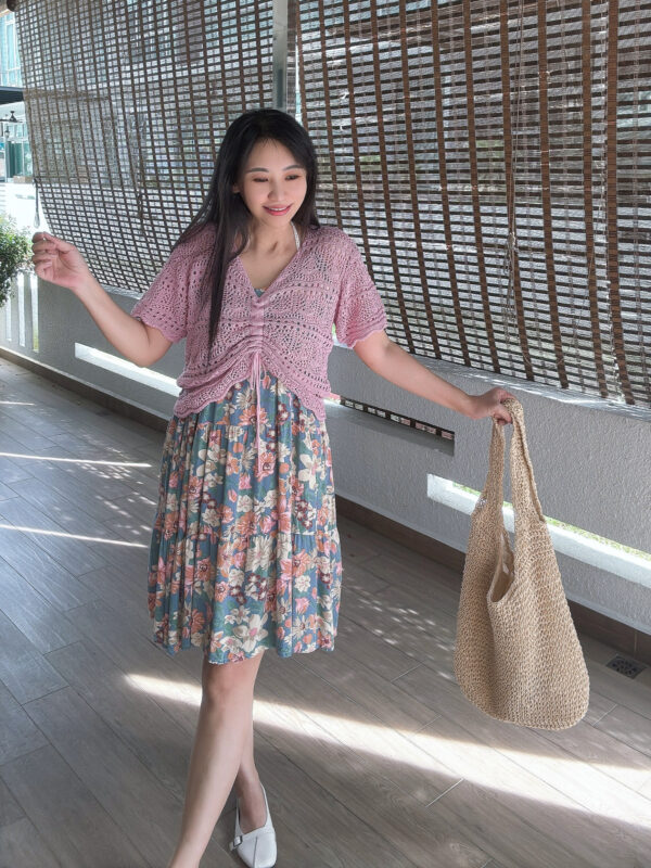 GIANNA Vacation Sling Dress 复古油画花 度假风吊带裙 - Image 6