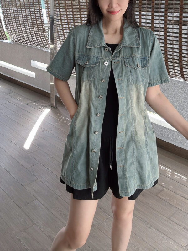 Mid-length Jeans Shirt 中长牛仔衬衫 - Image 8