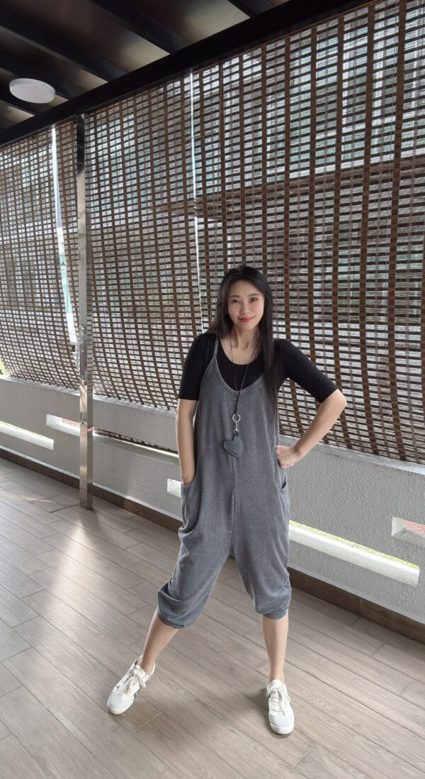 VARLA Pockets Harem Overall - Grey 口袋哈伦背带裤 灰 - Image 11
