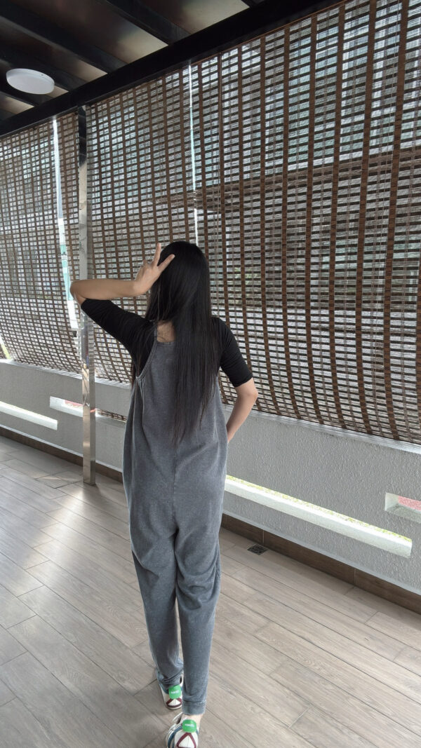 VARLA Pockets Harem Overall - Grey 口袋哈伦背带裤 灰 - Image 8