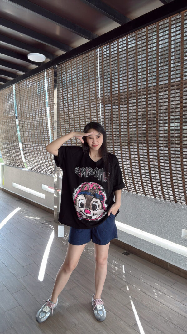 CHIP OVERSIZE Tee 重磅潮版双面大tee 花栗鼠 - Image 8