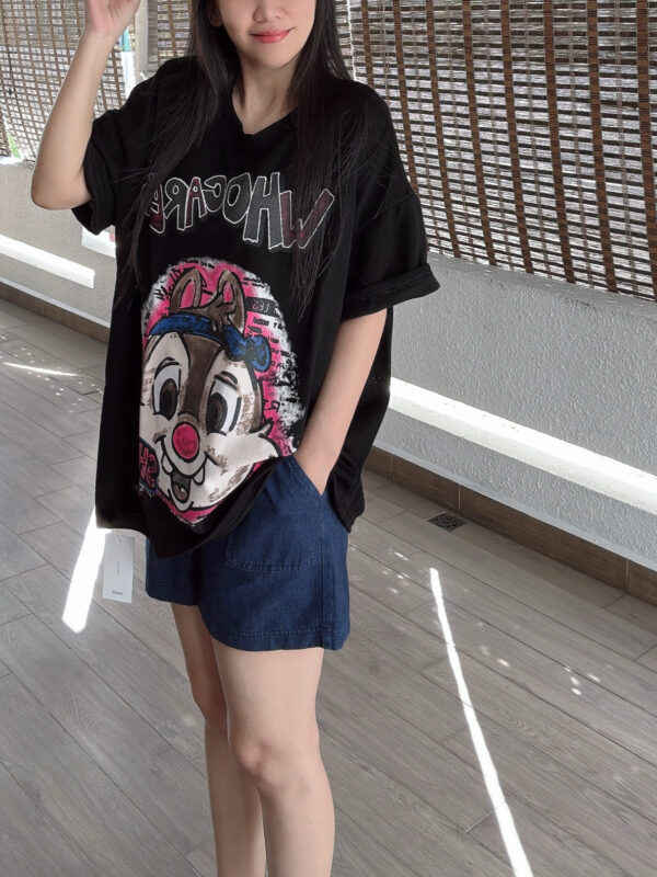 CHIP OVERSIZE Tee 重磅潮版双面大tee 花栗鼠 - Image 7